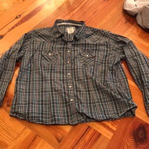 Panhandle rough stock button down western shirt